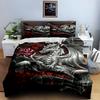 Dragon rose motif Bedding Duvet cover sets Duvet covers Pillowcases gifts (1 * Duvet Cover 2 * Pillowcases, without duvet insert)