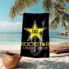 proof beach towel with Rockstar Energy pattern - soft,absorbent,quick-drying,machine washable - perfect for swimming,camping,bathing