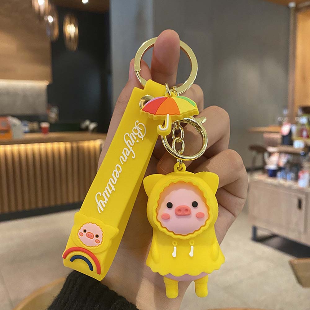 Милые украшения ПВХ свинья аксессуары автомобильные украшения автомобильная подвеска сумка брелоки брелок свинья