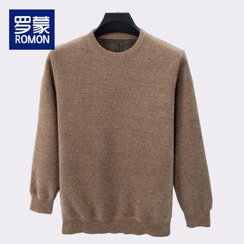 Мужской зимний свитер крупной вязки на флисовой подкладке Romon WLX222