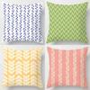 45x45cm Modern Simple Geometric Print Pillowcase Room Bed Sofa Chair Office Cushion Cover Home Decoration Embrace