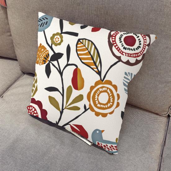 Наволочка, легко чистящаяся, украшение для дома, моющаяся, прочная, винтажная, с абстрактной ботанической геометрией, чехол для подушки, принадлежности для дивана