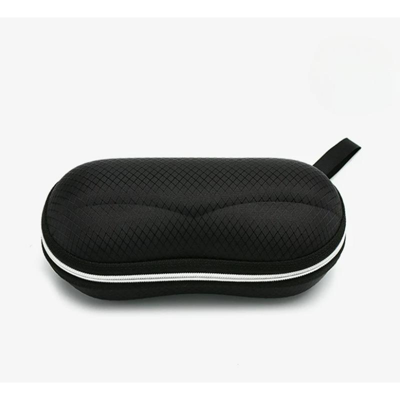 Men and Women Protective Glasses Case Sunglasses Hard Case Travel Protective Glasses Bag Black Portable Accessories Zipper Box