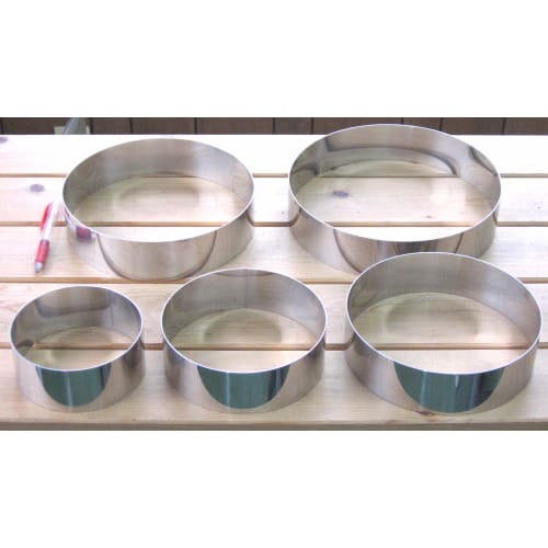 Nagao Tsubame-Sanjo Cake Mold, Circle Ring, 12cm Diameter X 5cm Height, Made In Japan, 99912-50