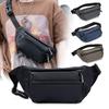 Korean Style Men's Waterproof PU Crossbody Chest Bag - Casual, Outdoor, Trendy Fanny Pack