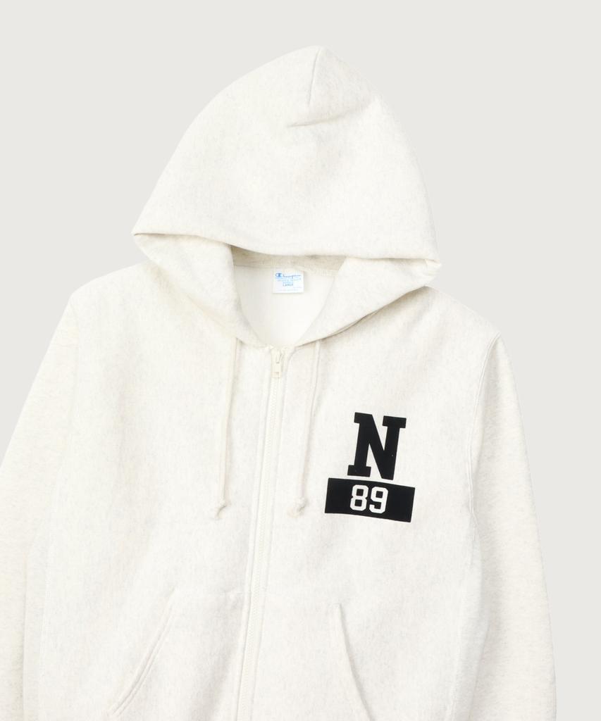 Champion Reverse Weave Blu-Tack Loose Fit City Zip-Up Hoodie Oatmeal