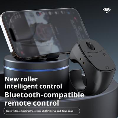 Bluetooth-совместимый пульт дистанционного управления на палец Стабильное соединение Перезаряжаемый Универсальный Беспроводной Кольцо для прокрутки Перелистыватель страниц