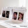 Прозрачный акриловый настольный календарь и альбом для хранения Polaroid - Органайзер для фото и карточек 3" и 5"