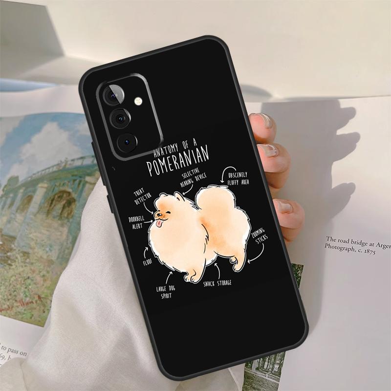 Pomeranian Dog Case For Samsung Galaxy A55 A35 A15 A32 A12 A22 A52 A06 A54 A34 A14 A56 A36 A26 A16 A13 A53