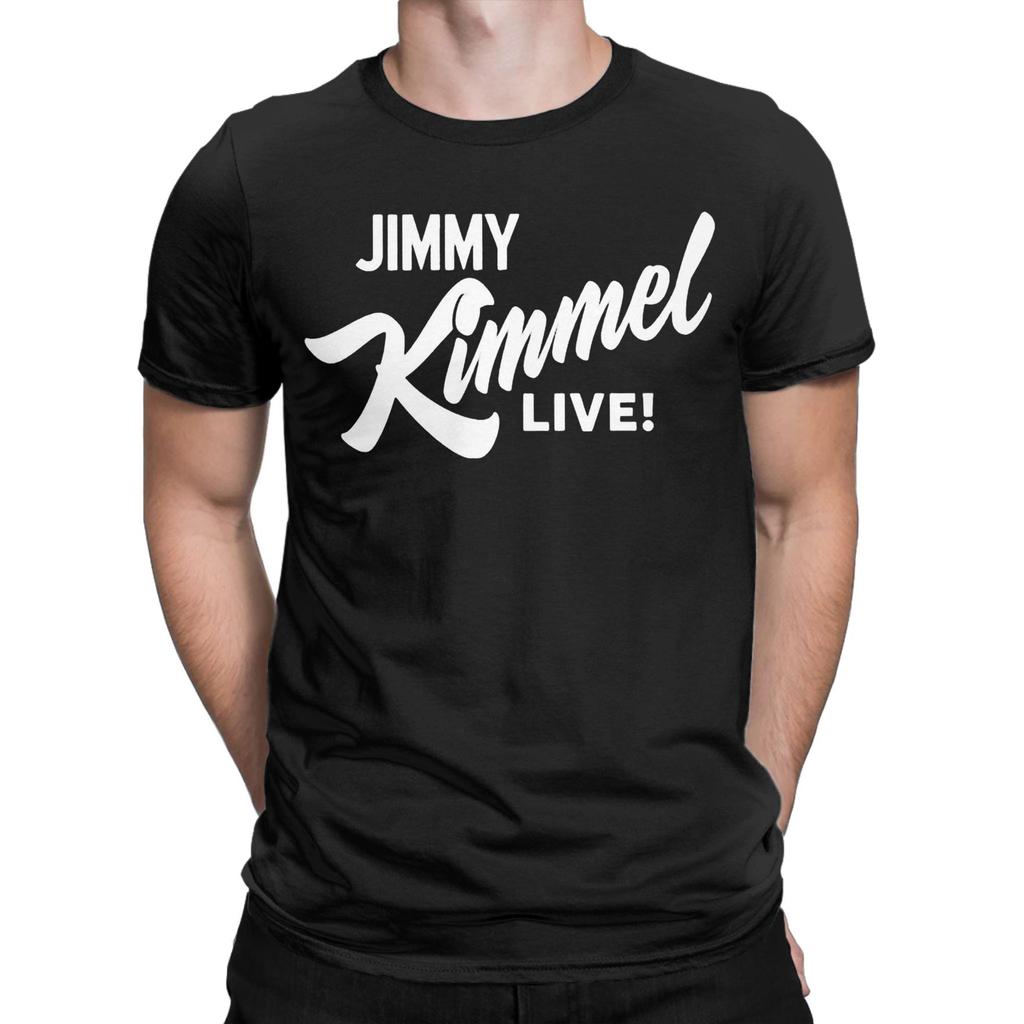 Jimmy Kimmel Live Men's T Shirt Funny Tees Short Sleeve Round Neck T-Shirt Pure Cotton Gift Tops
