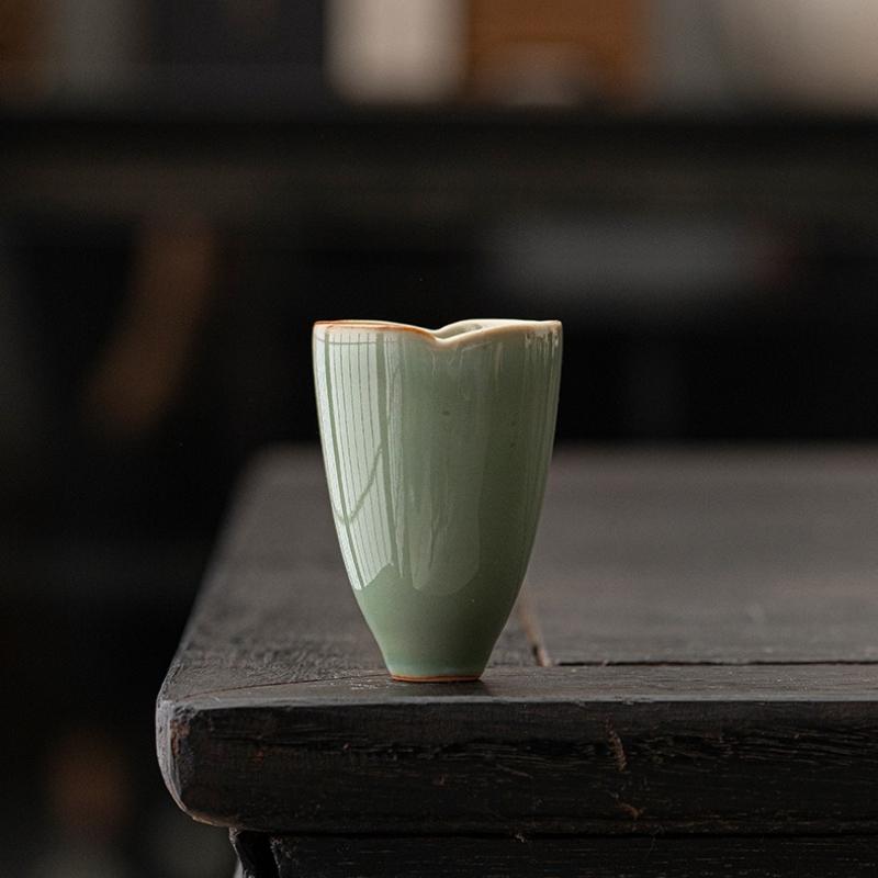 Ретро селадоновая чайная чашка Набор для чая Кунг-фу креативная полностью ручной работы домашняя маленькая чашка для дегустации чая чашка мастера для питья чая чашка для дегустации чая