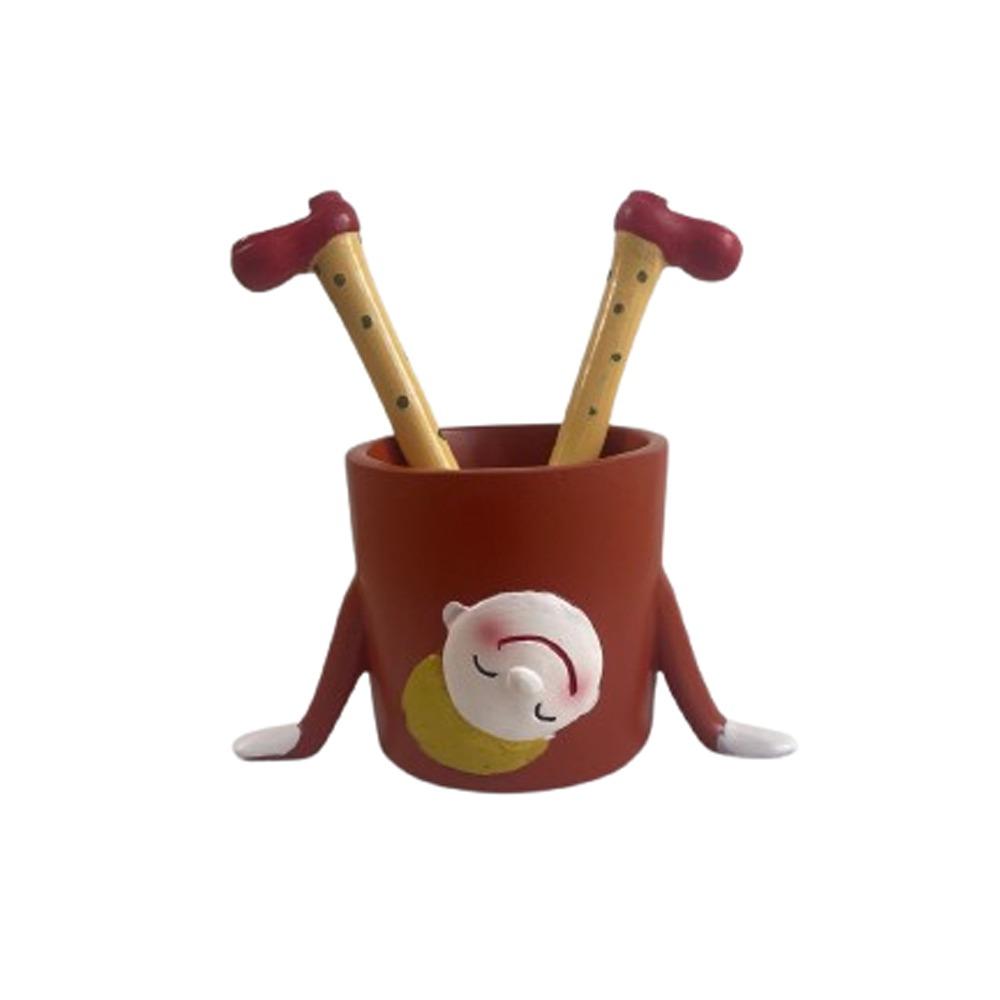Мультяшный контейнер для суккулентов из смолы, перевернутый горшок для комнатных растений, перевернутый цветочный горшок, декор для офиса