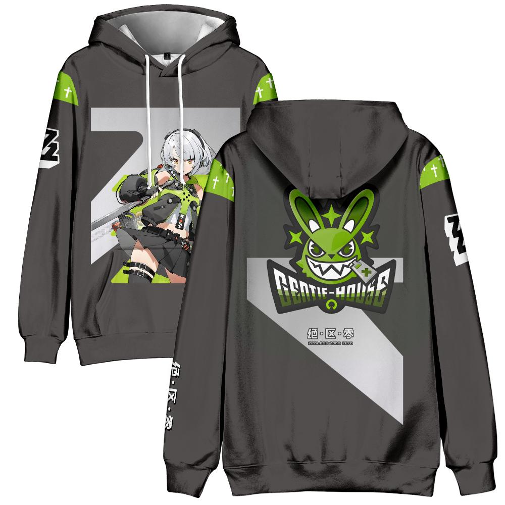 Fashion for Fans of Zenless Zone Zero Anime Printed Sweatshirt Outdoor Sport Cosplay Pullovers Hoodie Cosplay Costume