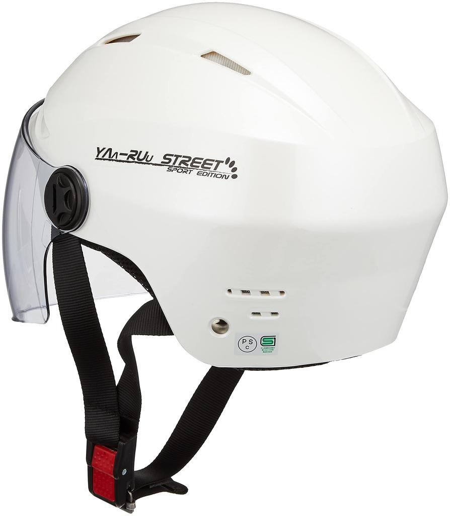 TNK Industries Half Helmet Pearl White Free Size [Speed Pit] STR-Air