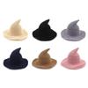 Modern Witch Hat Knitting Hat Masquerade Adult Kids Halloween Witch Hats Cosplay Costume Hat Halloween Accessories Horror Party Fancy Dress Decor