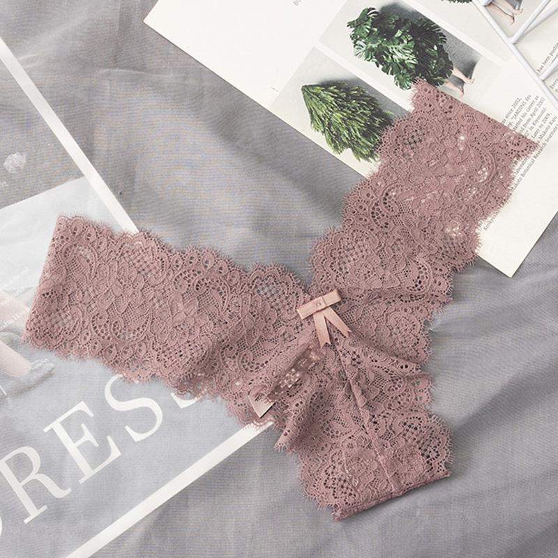 European and American Sexy Lace Lingerie Low-Waist G-String Thong Panties Temptation Breathable Intimates Underwear
