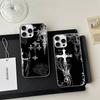 Готический Кибер Сигил Крест Чехол для Телефона Для iPhone 17 16 15 14 13 12 11 Plus Pro Max Сатиновый Цветной Глянцевый Чехол