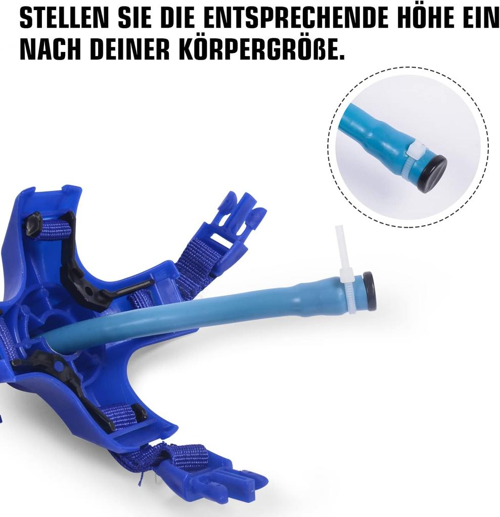 Pogo Ball with Handles. The Handles Are Adjustable, Equipped with an Air Pump, Suitable for Children and Adults, for Training Balance Capacity,