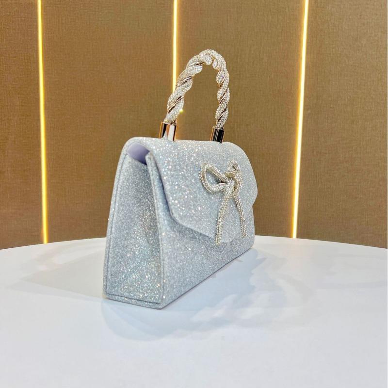 Платье Универсальная сумка-клатч, Модная сумка для ужина с бантом, Сумка на цепочке с пайетками
