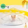 Cheese Shape Hamster Sand Bath Box Plastic Small Animal Bathtub Hamster Litter Box  for Small Pets