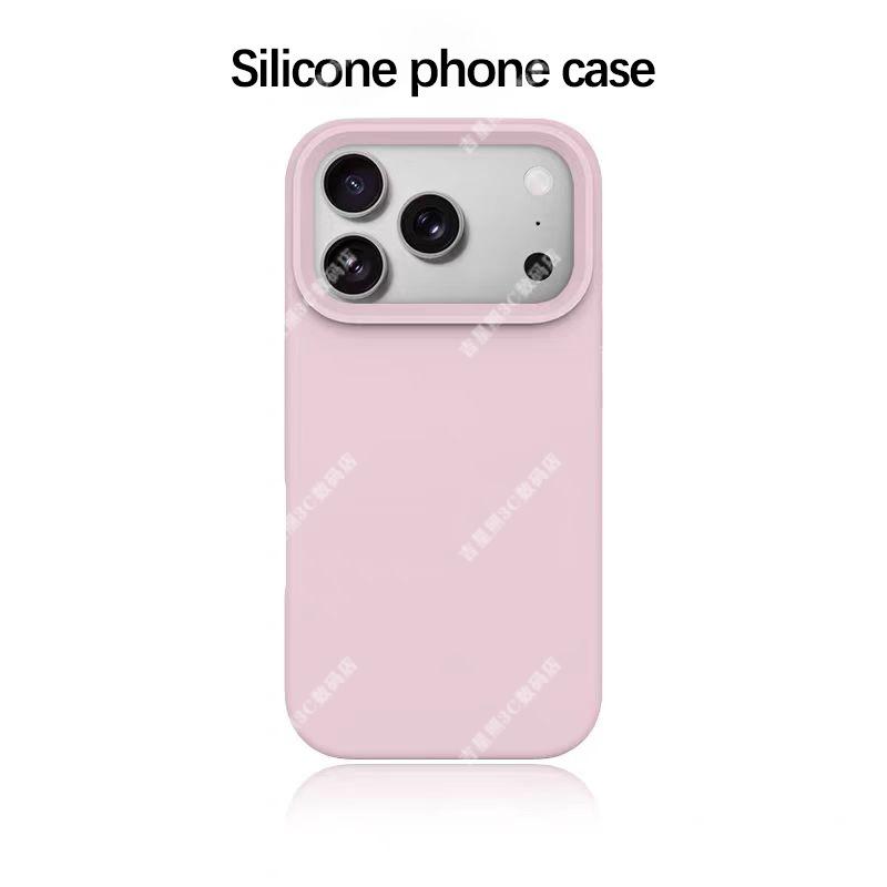 Высококачественный чехол из жидкого силикона для iPhone 13, 14, 15, 16, 17 Pro Max - Женская версия