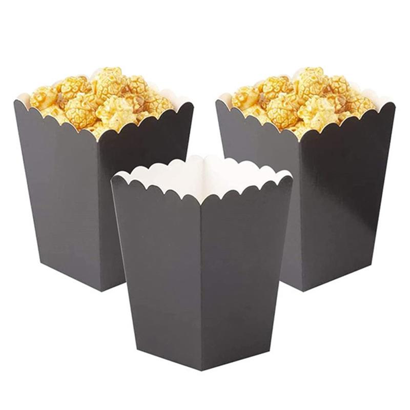 10 шт. коробка для попкорна одноразовые контейнеры для закусок бумажная коробка для курицы