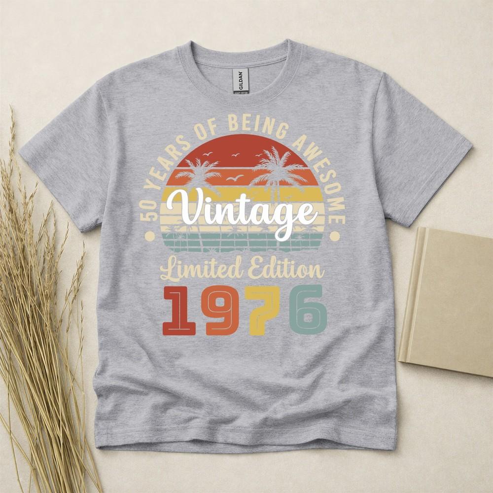 50th Birthday Shirt Born In 1976 50 Years Old Gifts Vintage Tshirt 1976 Fifty