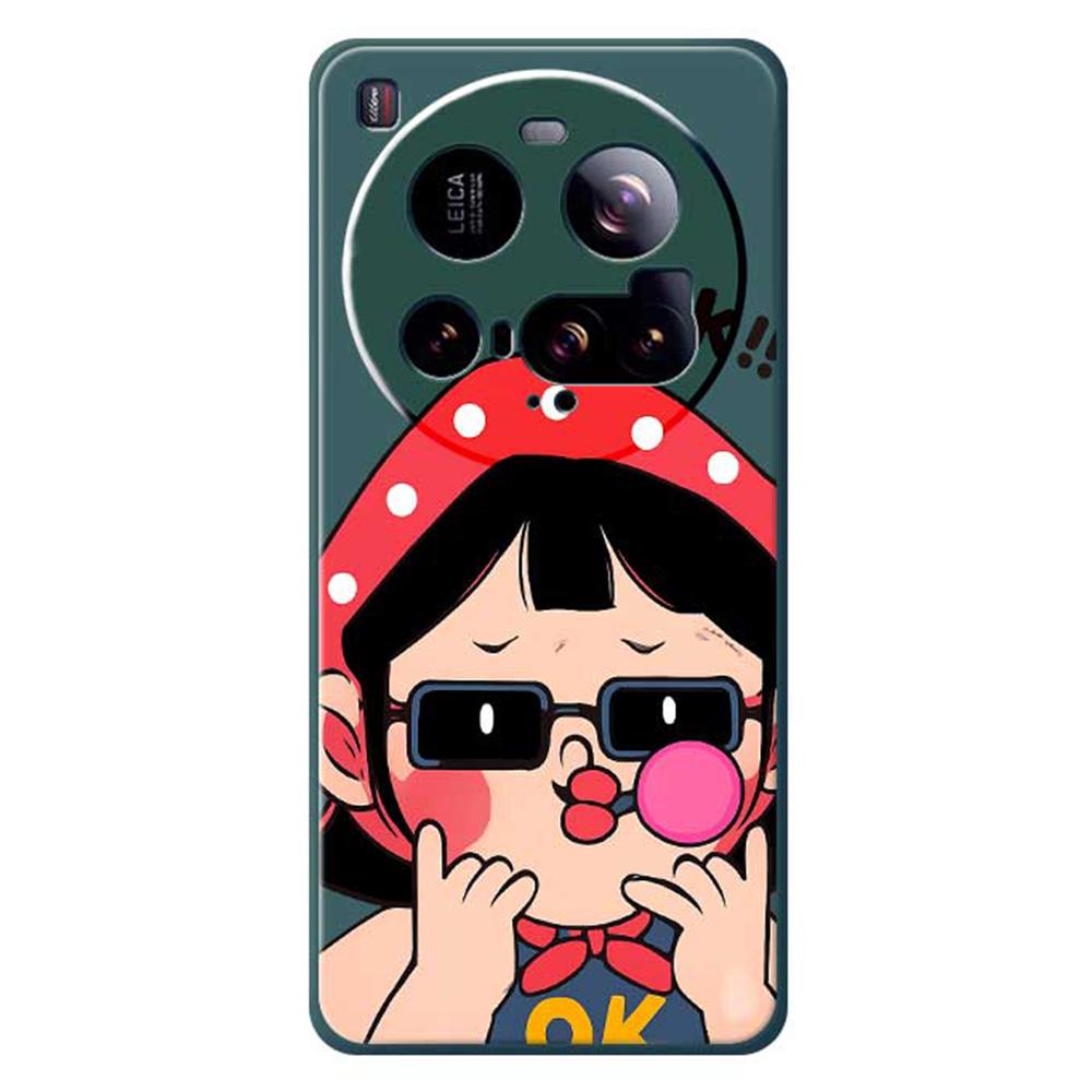 For Xiaomi 15 Ultra Case Cute Kid Pattern Printing Straight Edge TPU Phone Back Cover