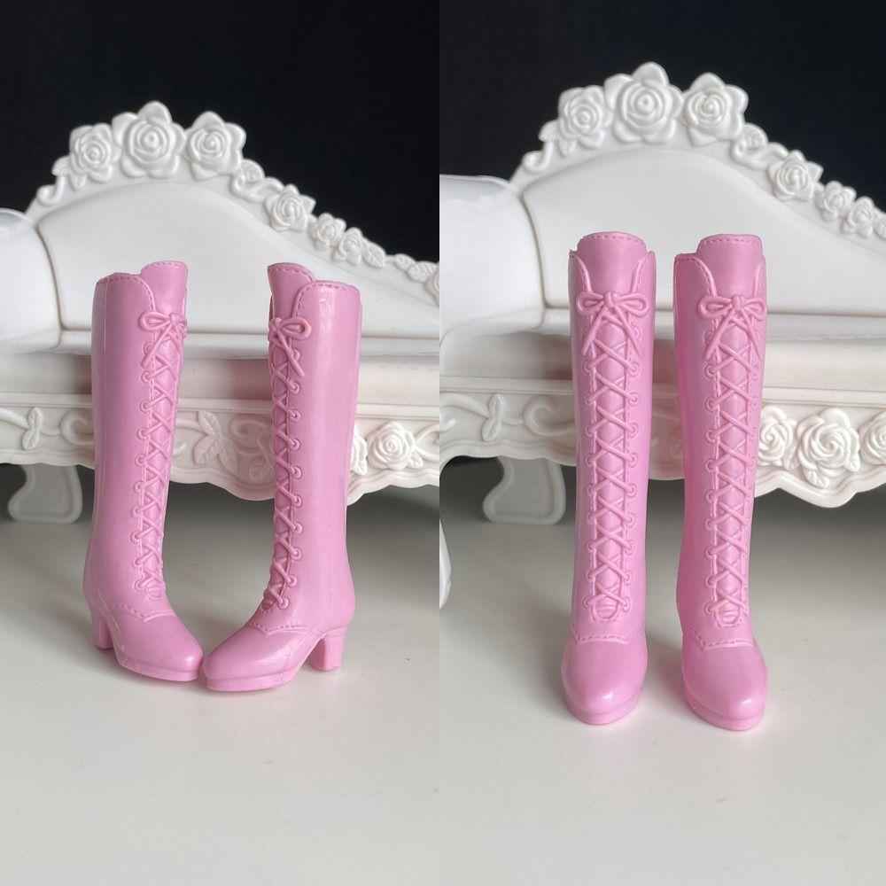 Multistyles Doll Shoes Doll Long Knees Boots for 1/6 BJD 30cm Dolls Fit Foot Length 2cm Dolls
