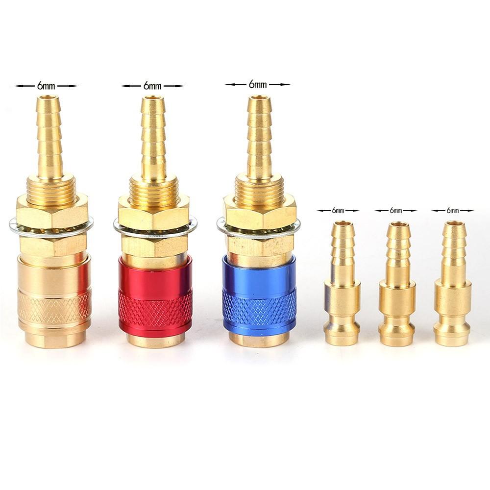 1pc 6mm Water Cooled Quick Connector For WP 9 17 18 26 TIG Welding Torch