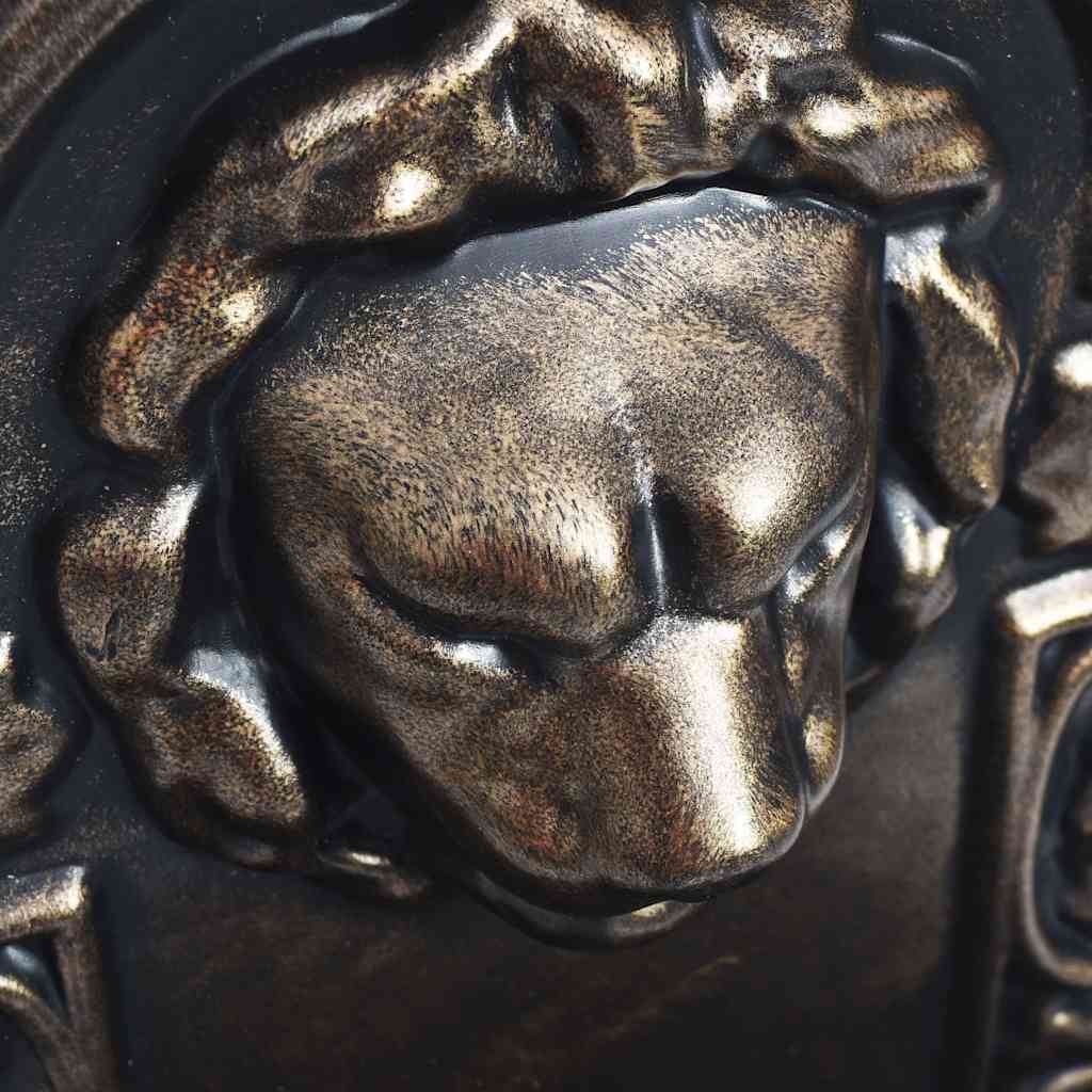 vidaXL Wandbrunnen Löwenkopf Design Bronze
