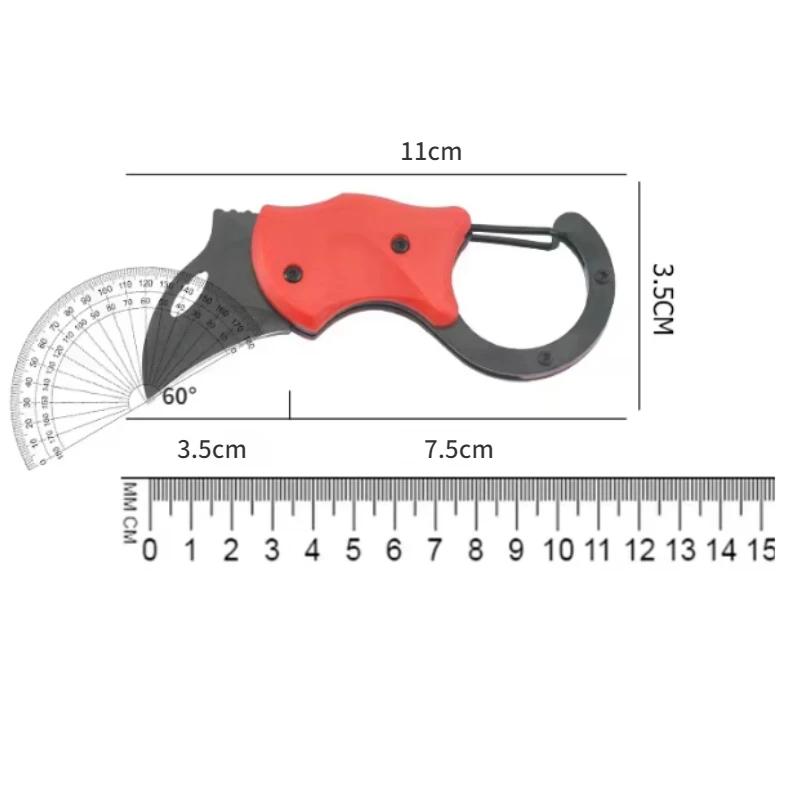 New Outdoor Multipurpose Mountaineering Buckle Knife, Portable EDC Keychain Knife, Camping Mountaineering Portable Paw Knife