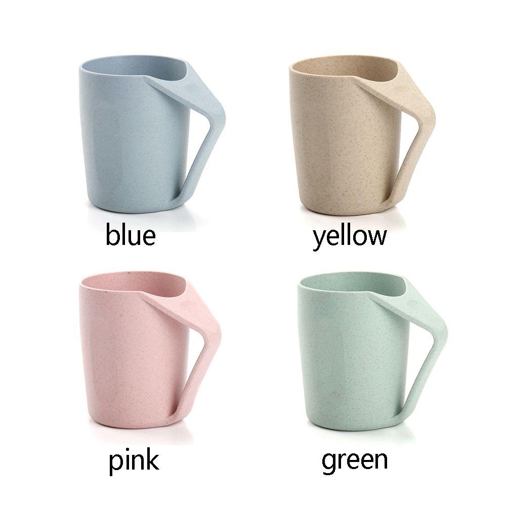 Экологичная стакан-зубная щетка с ручкой, кружка-стакан, стаканы из пшеничной соломы, стакан для ополаскивателя рта, пластиковый стакан