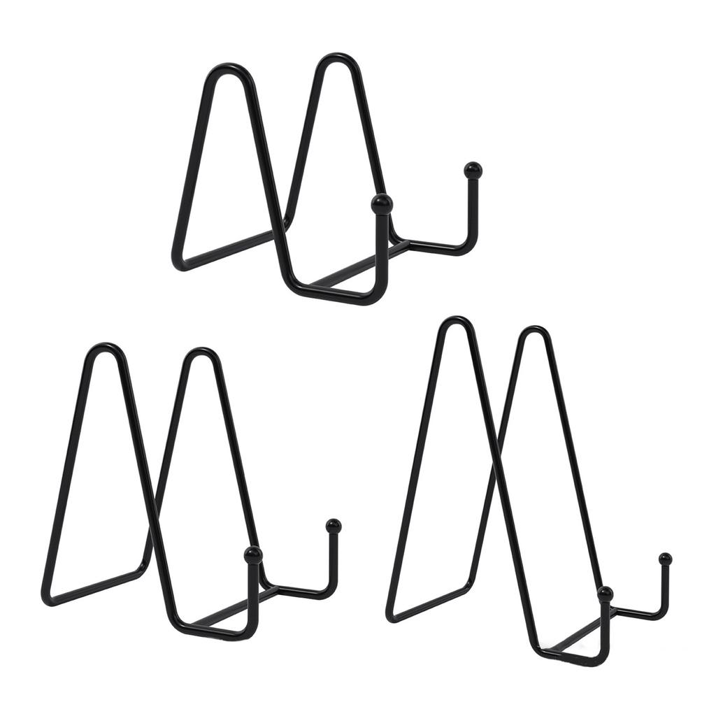 Plate Stands for Display Iron Easel Display Stand Holder Metal Frame for Pictures Photo Decorative Dish Tabletop Art