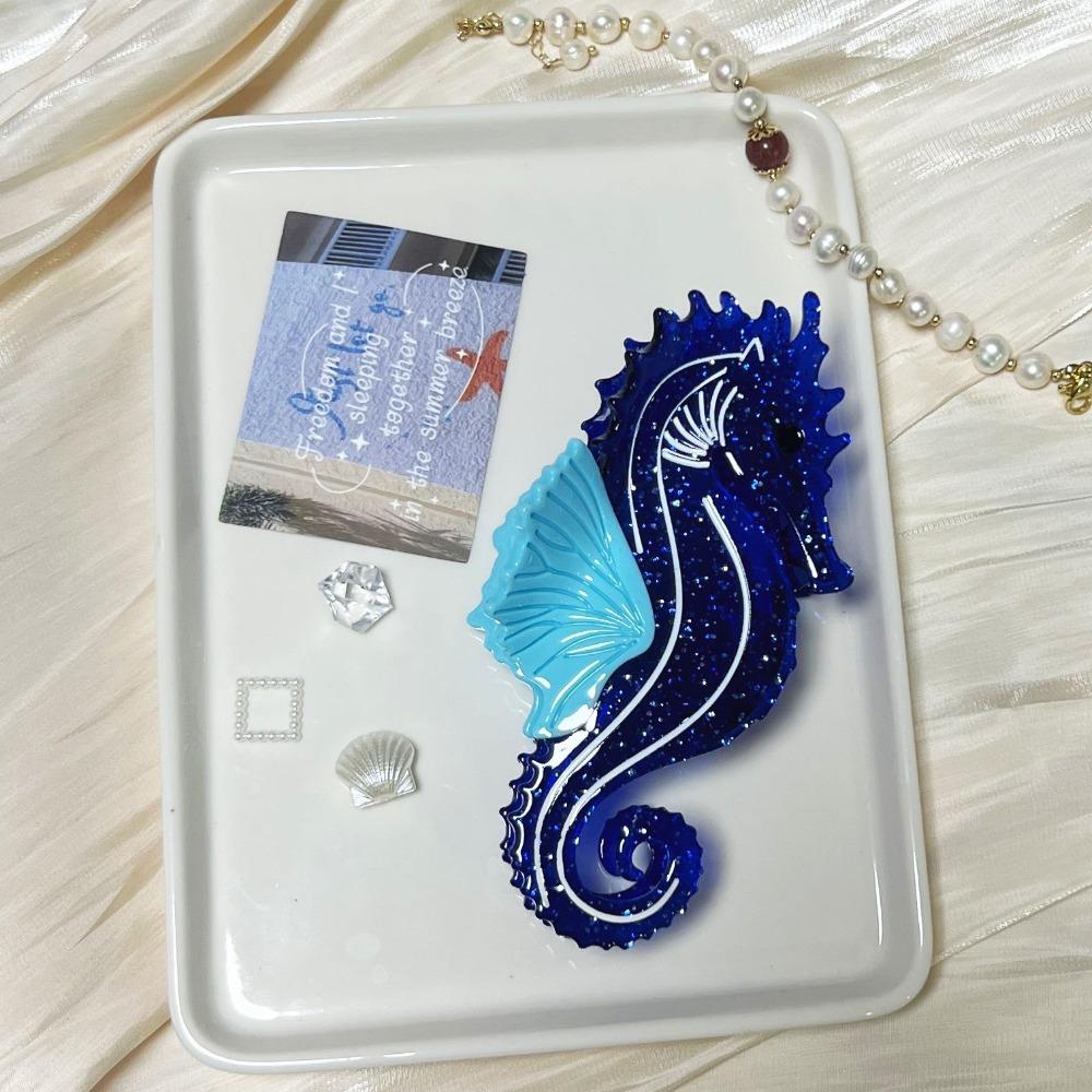 Elegant Ocean Series Hair Claw Acetic Acid Geometry Shark Clip Personalized Shell Hair Claw Women