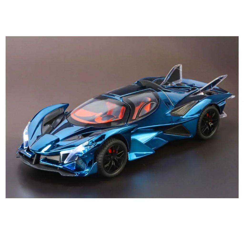 1/24 Apollo Project EVO Модель спортивного автомобиля из сплава Литые металлические Гальванизированные Гоночные автомобили Модель транспортных средств Звук Свет Детская игрушка Подарок