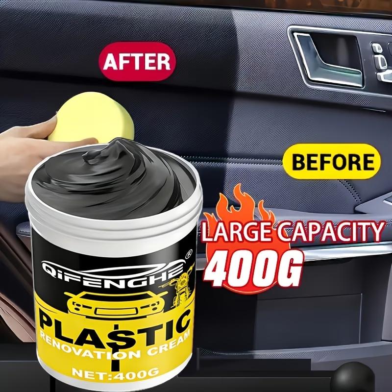Plastic Renovation Cream Car Interior Exterior Plastic Parts Restorer Blackening Agent for Auto Trim Bumper Dashboard Refurbish