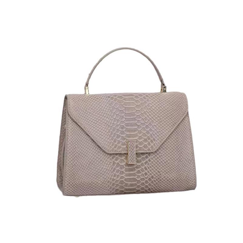 Легкая роскошная женская сумка с крокодиловым принтом из натуральной кожи с высококачественной текстурой, модная простая сумка через плечо на одно плечо