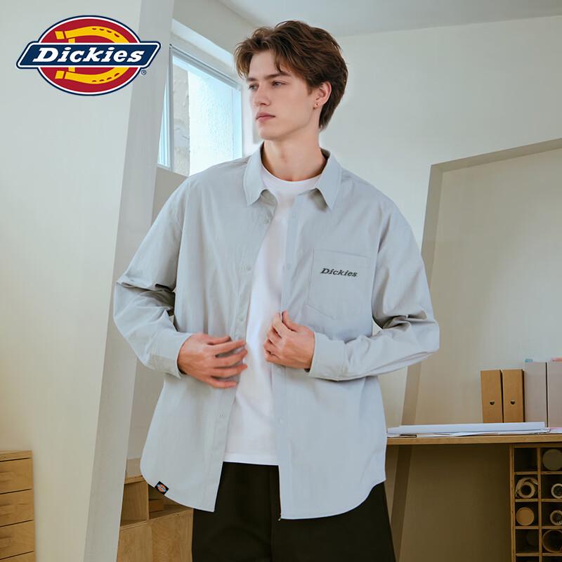 Мужская охлаждающая рабочая рубашка Dickies с длинным рукавом, защита от солнца