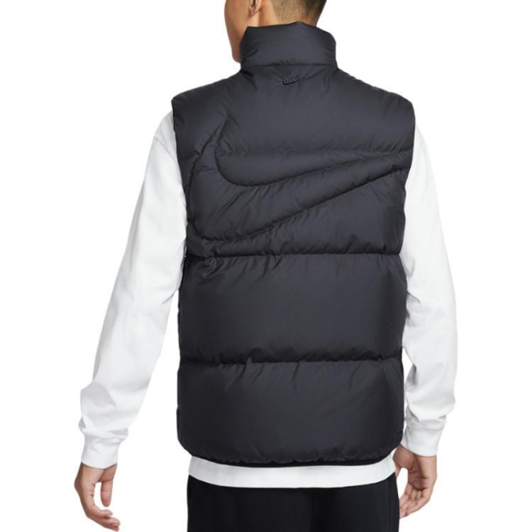 Nike Жилеты Мужские Черный Стойка Умеренный Другое IH2369-010