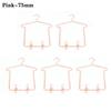 5pcs Doll Decorations Doll Dress Mini Doll Hangers Dollhouse Furniture Metal Clothes Hangers