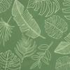 Sun Lounger Cushion with Leaf Pattern Oxford Fabric