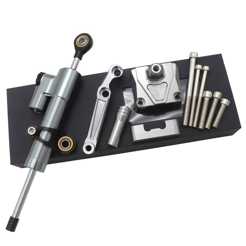 For KAWASAKI EX250R NINJA 250 2008 - 2012 Motorcycle Steering Damper Stabilizer Adjustable Linear with Bracket Kit 2009 2011