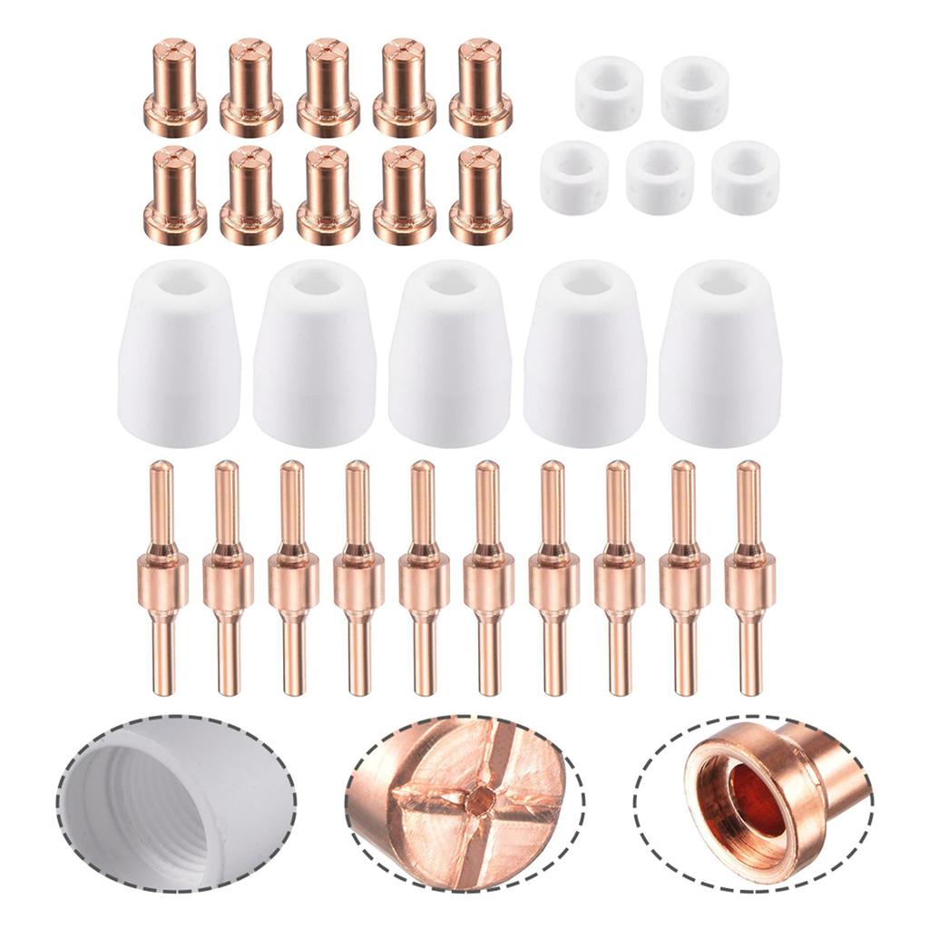 Наконечники сопла электрода плазменной резки для CUT-40 LGK-40 PT-31 Расходные детали для резака термодинамики и сварочного инструмента