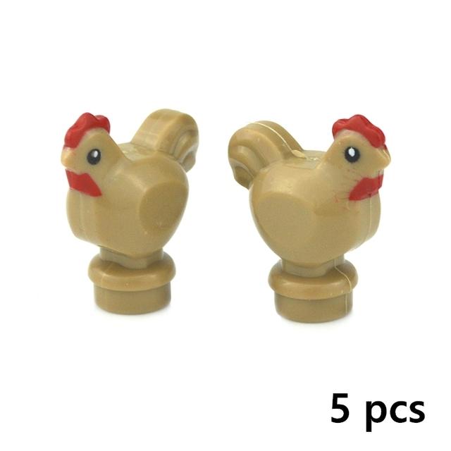 MOC Город Животные Строительные Блоки Фигурки Коза Овца Орел Сова Панда Попугай Чайка Пингвин Зоопарк Рам Аксессуары Кирпичики Игрушка Подарок