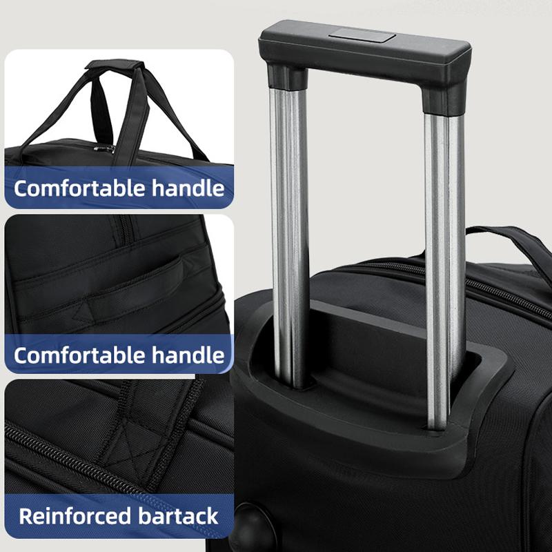 Новая Модная Сумка-тележка Тканевая сумка Оксфорд Большая Вместимость Складная Водонепроницаемая и Износостойкая Для Путешествий на Короткие Расстояния Унисекс Сумка для Хранения