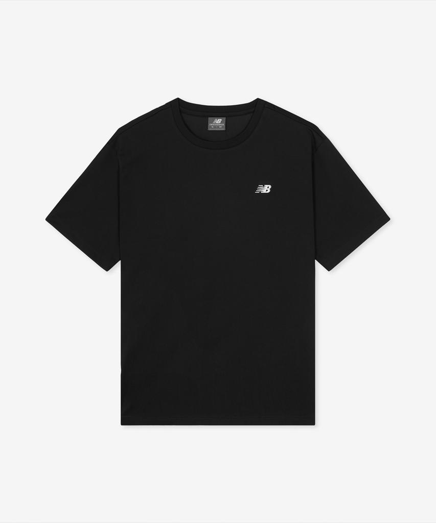 New Balance Nbnegco201 / Унисекс Essential Футболка с коротким рукавом и маленьким логотипом (черный)