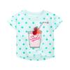 Летняя детская трикотажная футболка с коротким рукавом для девочек - Повседневная