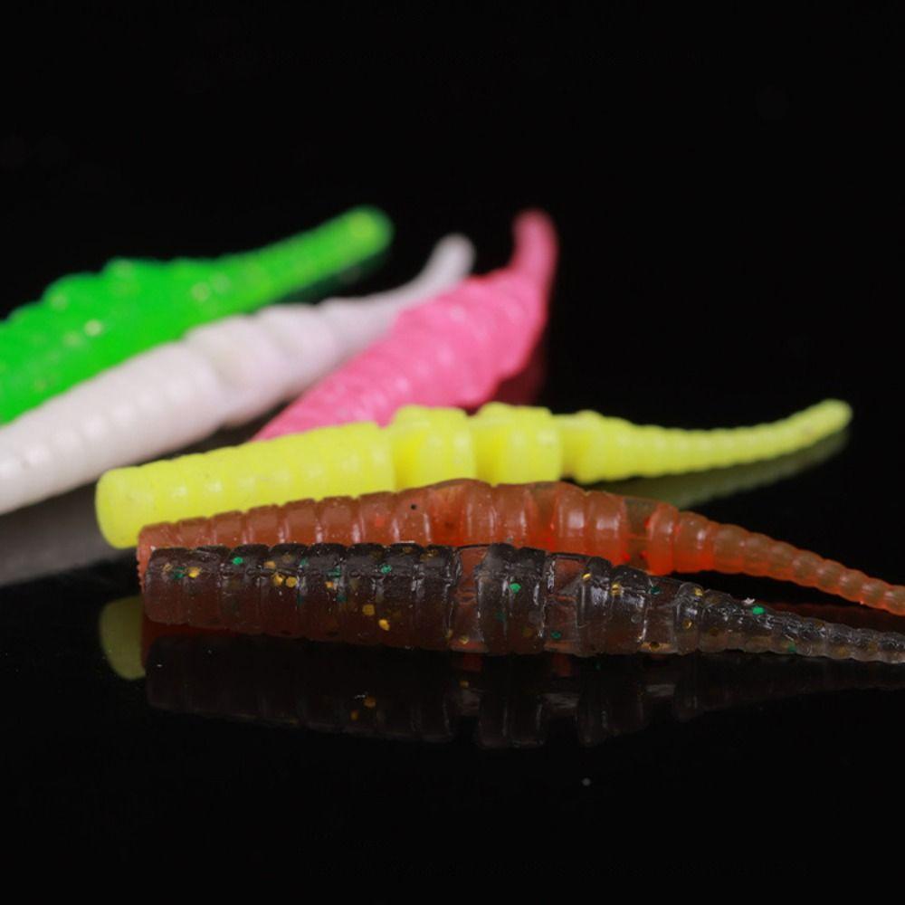 Многоцветные рыболовные мягкие приманки 4 см искусственные приманки рыболовные снасти приманки для зимней рыбалки