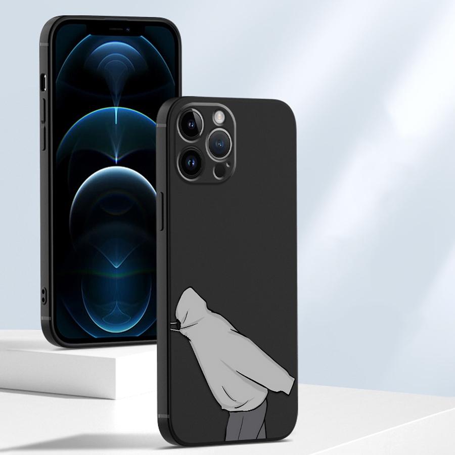 Минималистичный парный чехол для iPhone 17Air 16 15 14 13 12 11 Pro Max Plus, чехол для друзей, мультяшный, противоударный, из мягкого ТПУ, задняя крышка